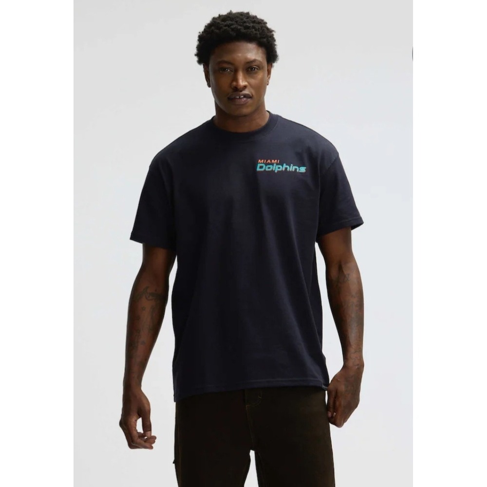 NWT Nike NFL Miami Dolphins Rivalries T-Shirt Mens XL Black Graphic Tee
